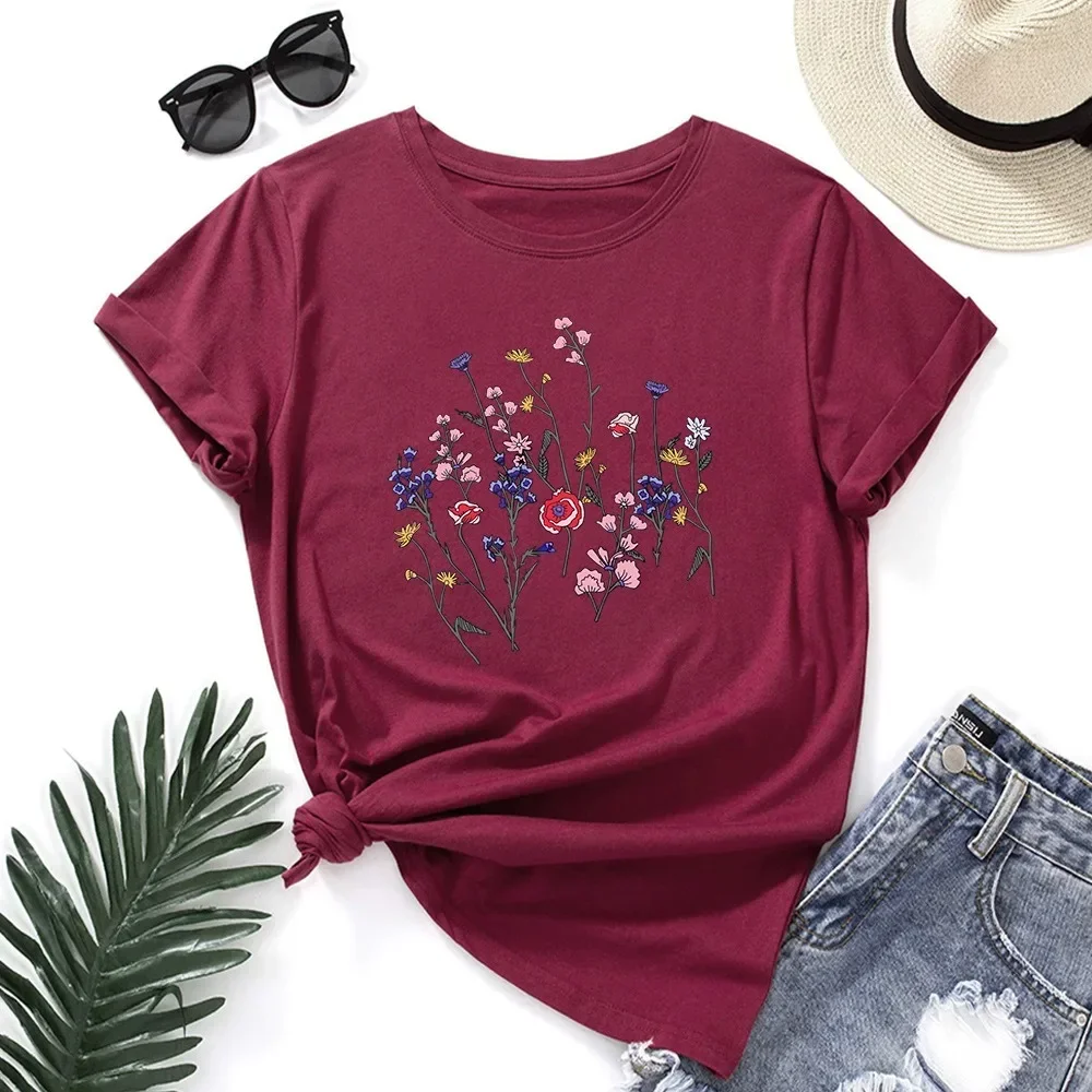 Oversized Women's T-shirt Graphic T Shirt Women Short Sleeve Tee Top Summer Cotton Female Tshirt Harajuku Woman Clothing 6