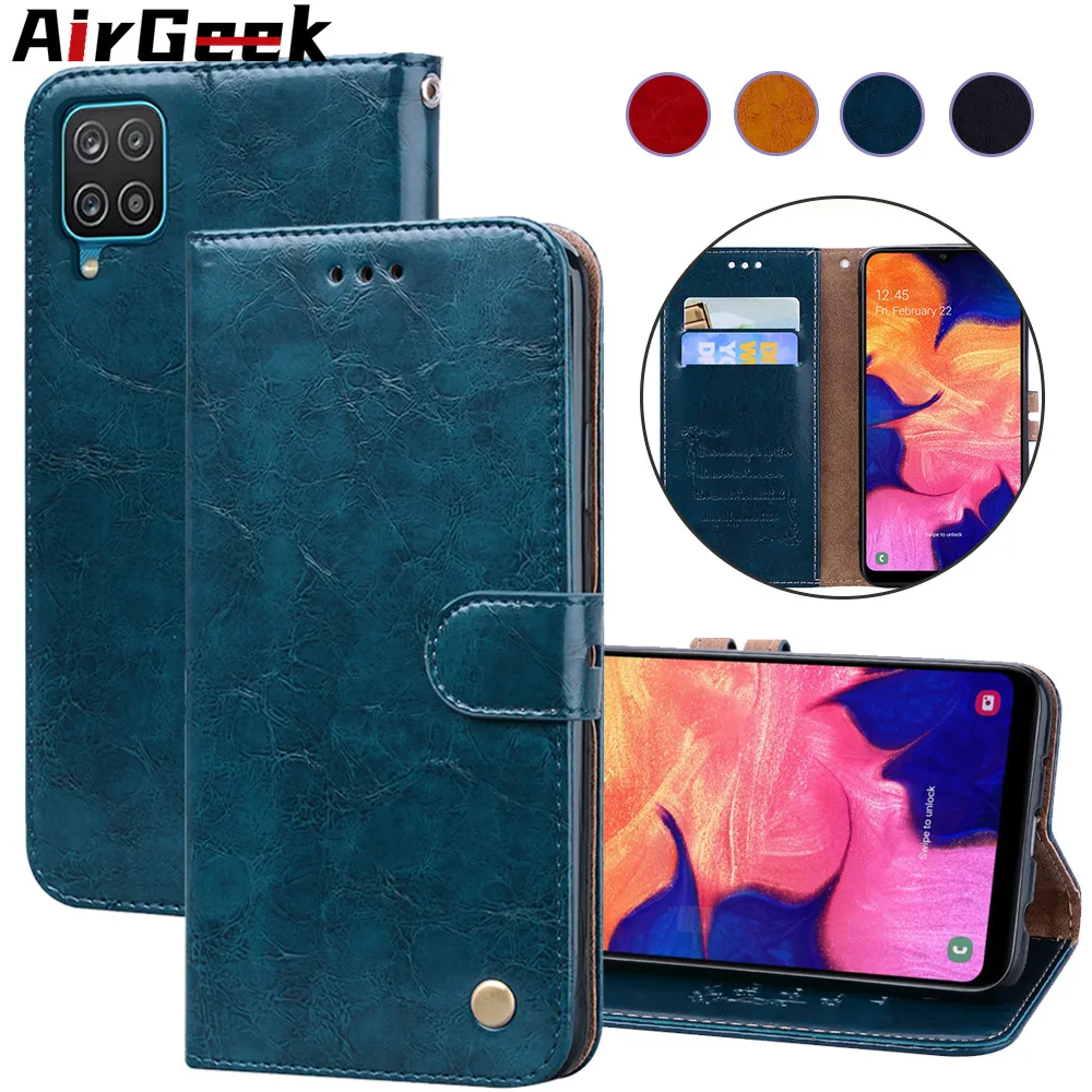 

Oil Wax Leather Flip Cover for Samsung Galaxy A13 A23 A33 A53 A12 A22 A32 A52 A72 A51 A71 A10 A30S A50 Wallet Case Card Pocket