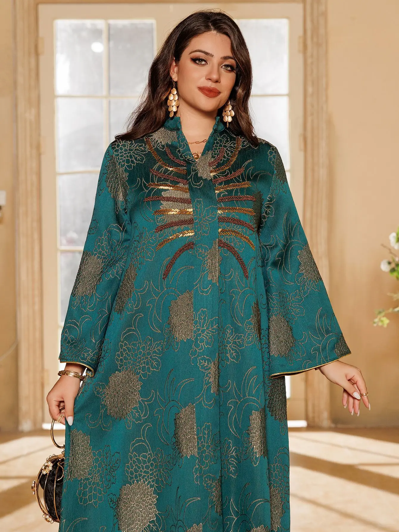 جلابية رمضان رداء عربي تقليدي، فستان عباية نسائي إسلامي فاخر للحفلات، زي حجاب، ملابس دبي السعودية التركية الإسلامية