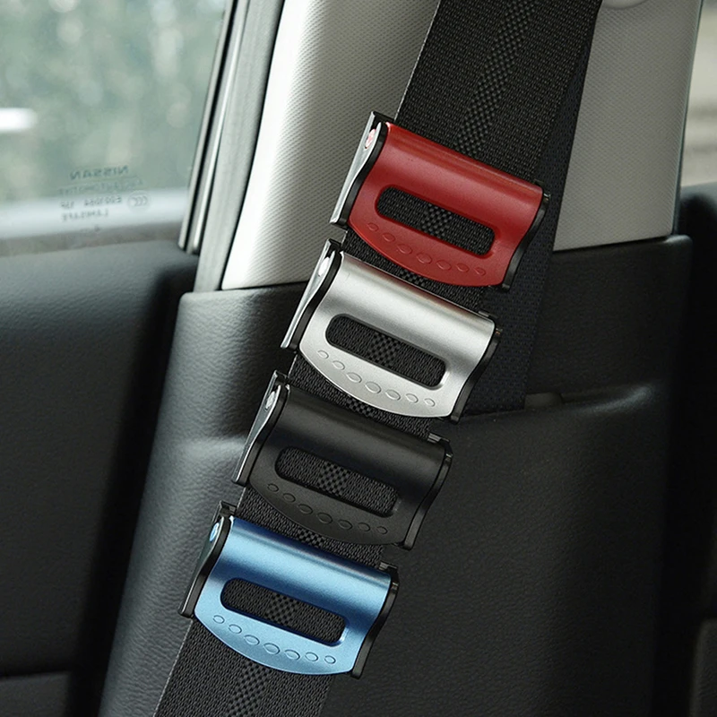 2pcs Car Seat Belt Clip Antiskid Buckle Comfort Limiter Fixed Belt For