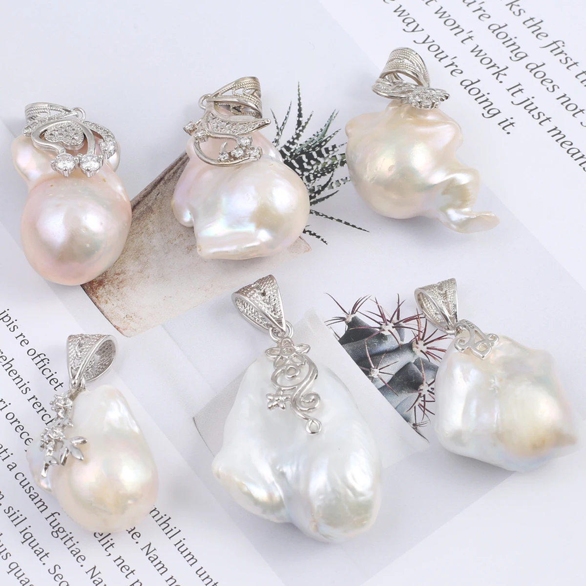 

1 Pcs Irregular Shape Baroque Natural Cultured Freshwater Pearl Beads Earring for Jewelry Gift