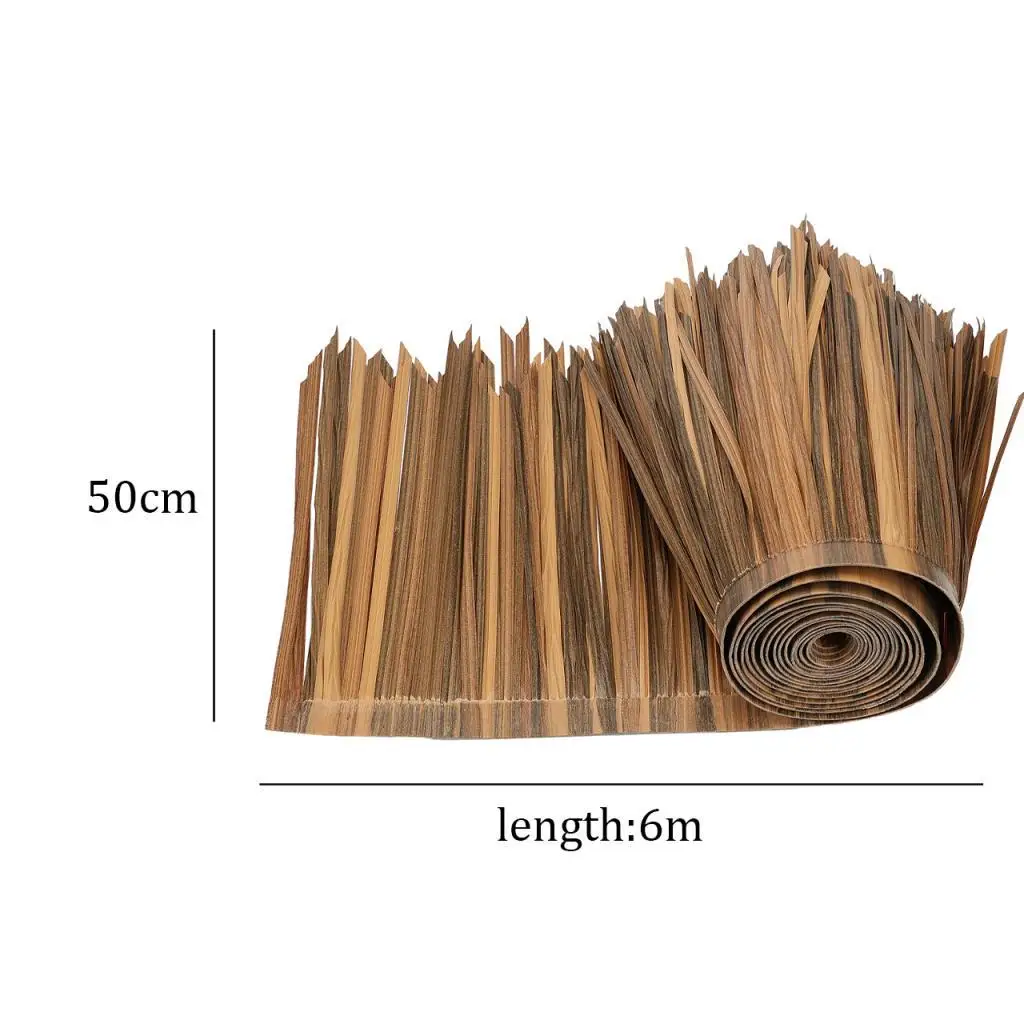 Artificial Palm Thatch Rolls Palm Thatch Roll Simulation Easy Using Attachments Multi Use Straw Roof Panel for Garden
