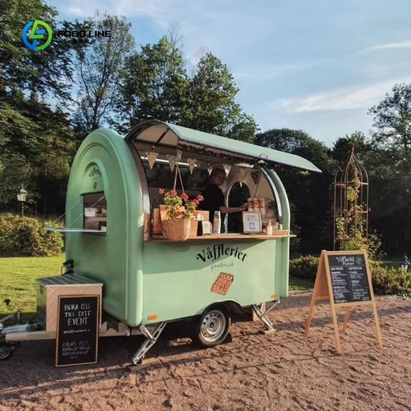 Furgone Commerciale per Caffè, Rimorchio per Concessioni, Camion Mobile per Gelati, Attrezzatura Portatile CE per Ristorazione Veloce, Personalizzabile - immagine 3