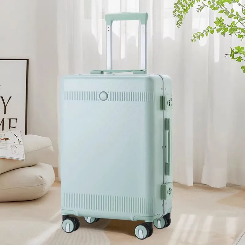 

24-дюймовый алюминиевый каркас для ручной клади, чемодан с паролем, колеса для путешествий для женщин и мужчин, 20-дюймовая сумка на колесиках