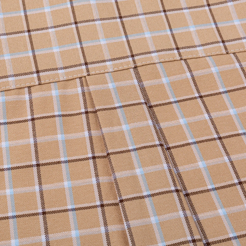 Men's Summer Short Sleeve Cotton Oxford Shirt with Single Patch Pocket