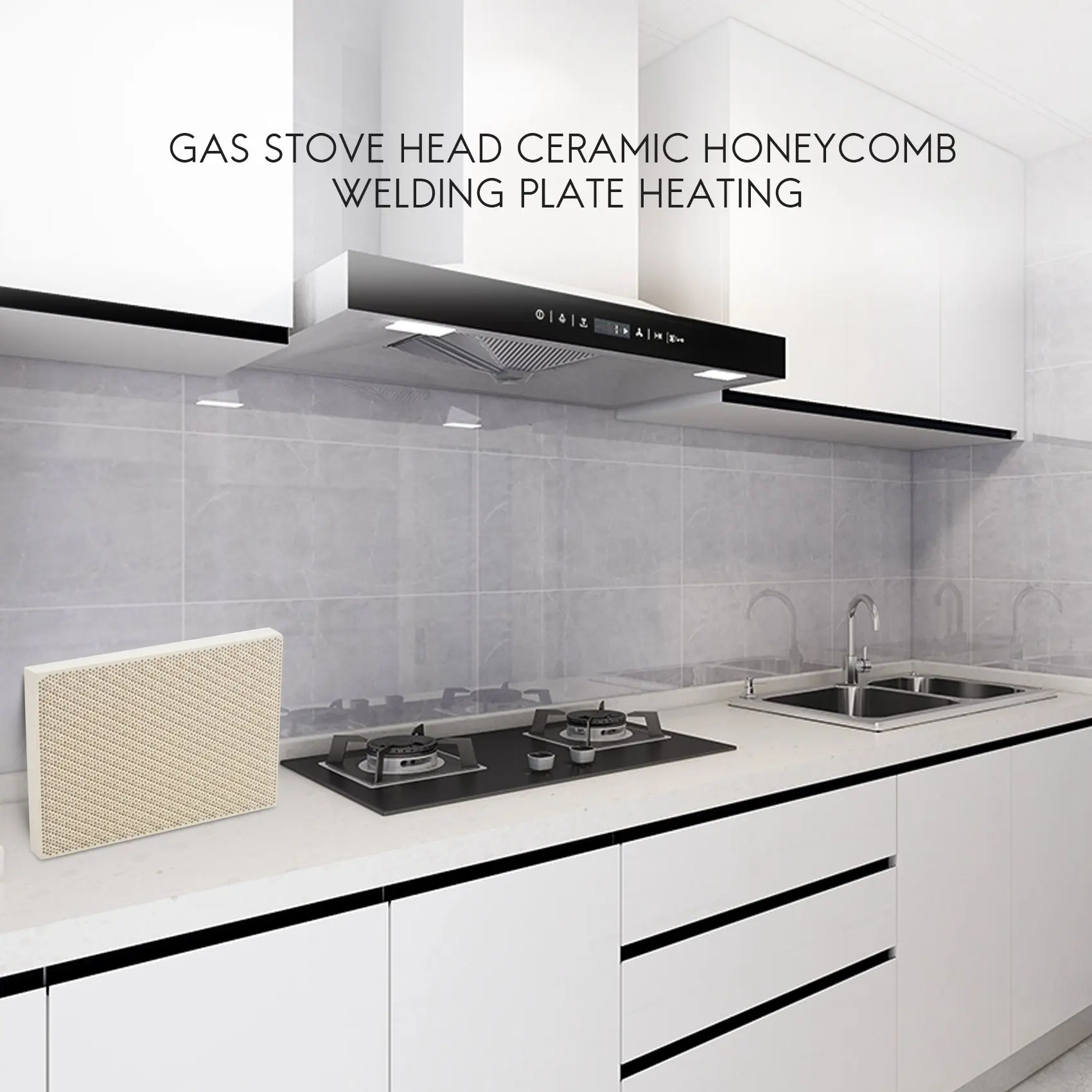 Ceramic Honeycomb Soldering Board Heating for Gas Stove Head 135x95x13mm