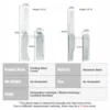 NEW Folding Stainless Steel Comb Men Retro Oil Head Combs Barber Hair Clipper Comb Portable Groom Beard Comb Salon Styling Tools 5