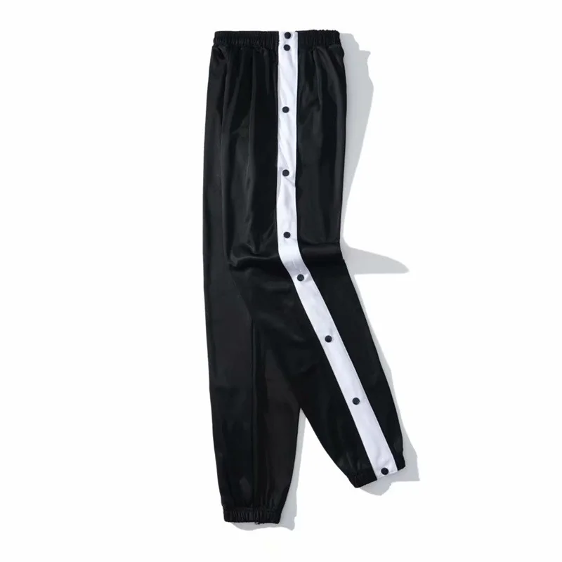 Loose Plus Size Side-opening Button-down Pants Men Sports Trousers Men's  Basketball Training Full-opening Button-down Pants - AliExpress
