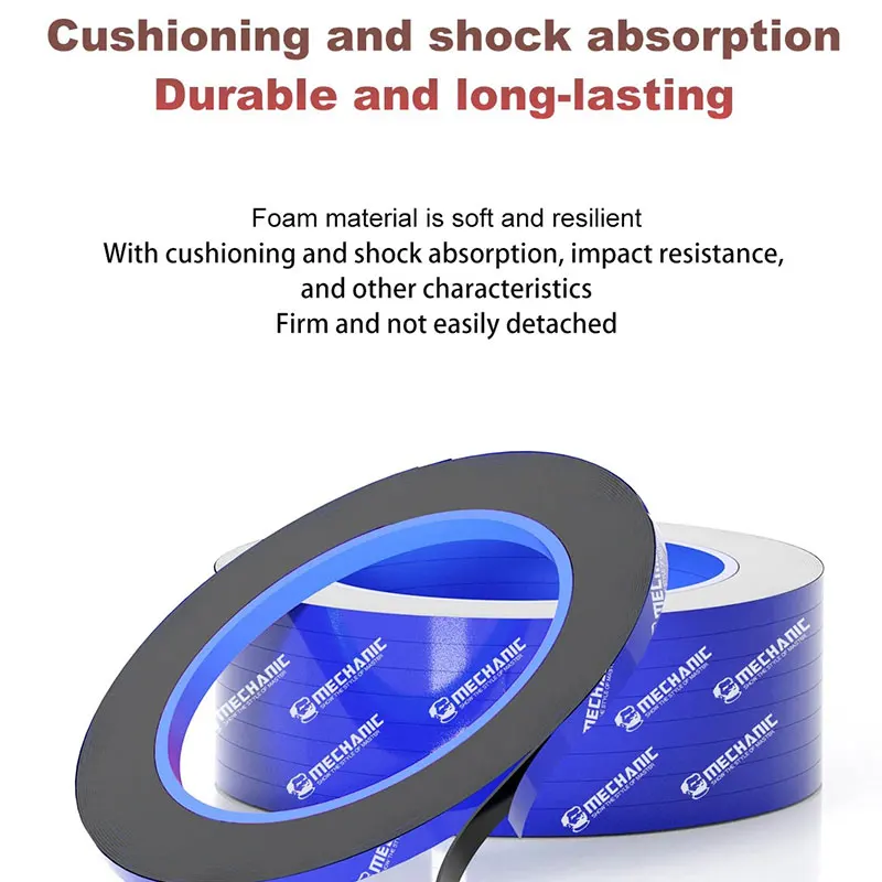 5-Pack High-Temperature Resistant Double-Sided Adhesive Tape