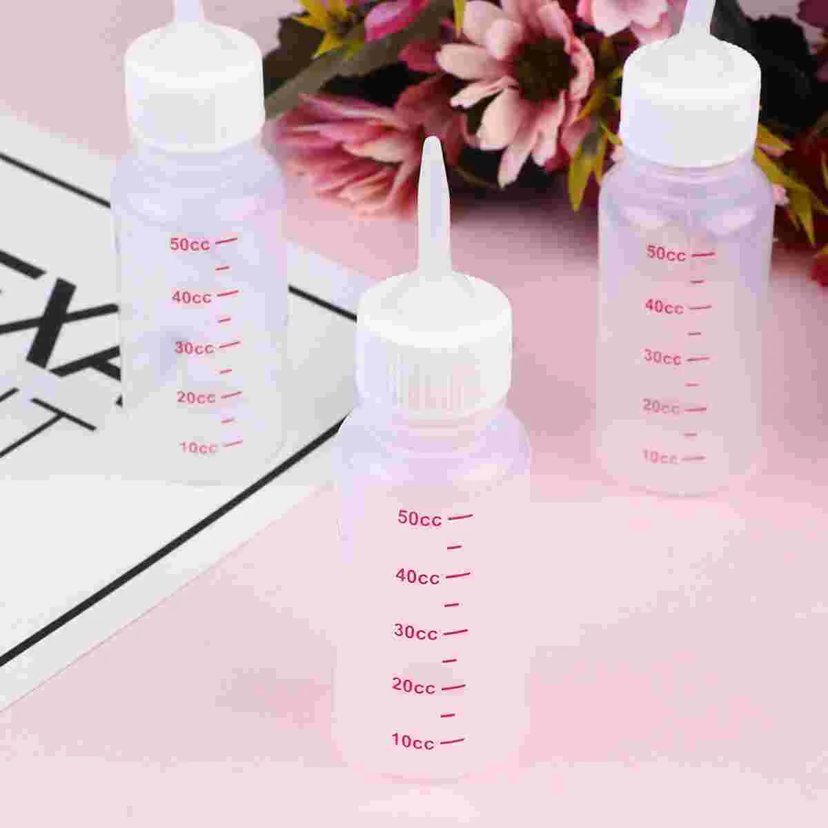 

6pcs 50ml Nursing Bottle- Pointed Safe Cat Bottle for Small/ Cats/ Dogs/ Puppy/ Kitten