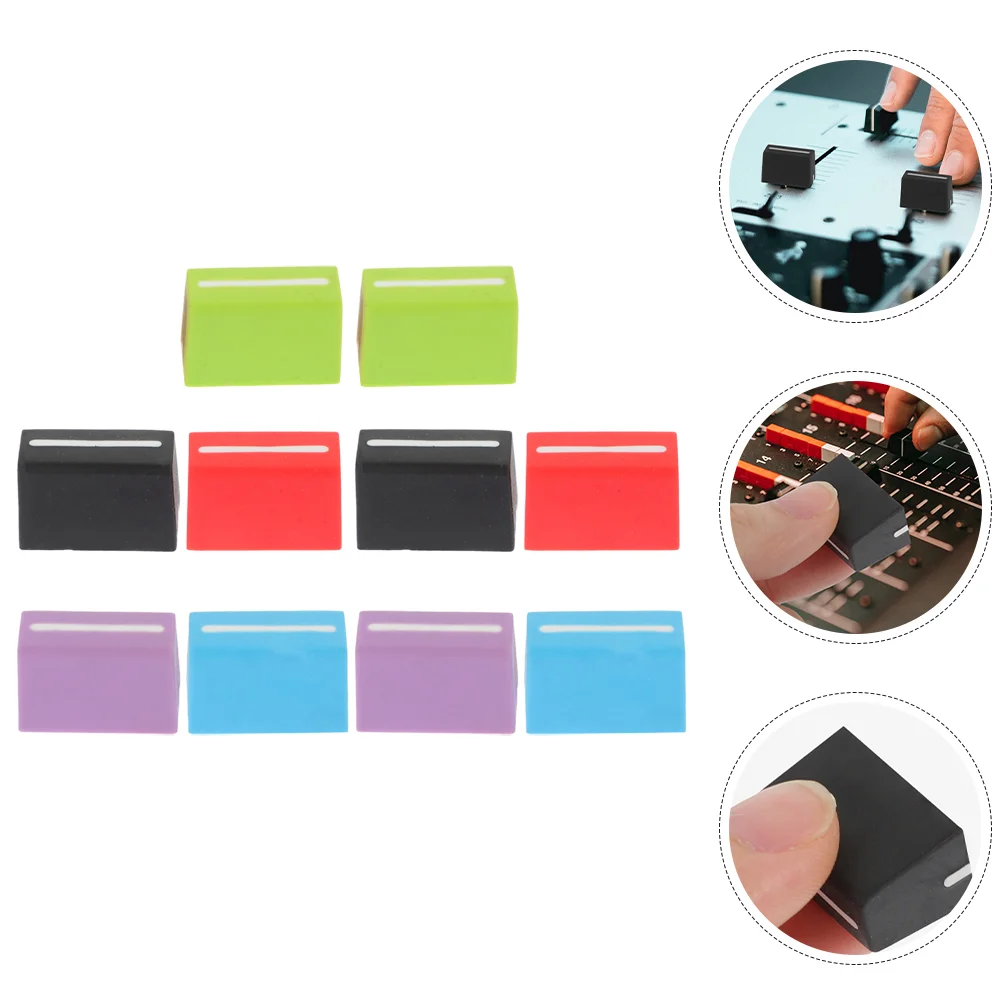 

Fader Knobs Mixer Potentiometer Fader Cap For / Oval Hole 4mm Audio Volume Adjuster Fader Slider Cap Replacement