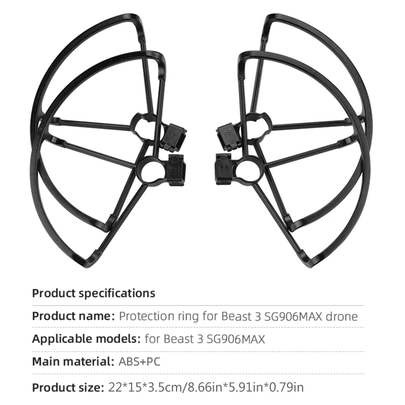 4pcs Props Protector Ring Cover 3 SG906MAX Quick Release Propeller Guards