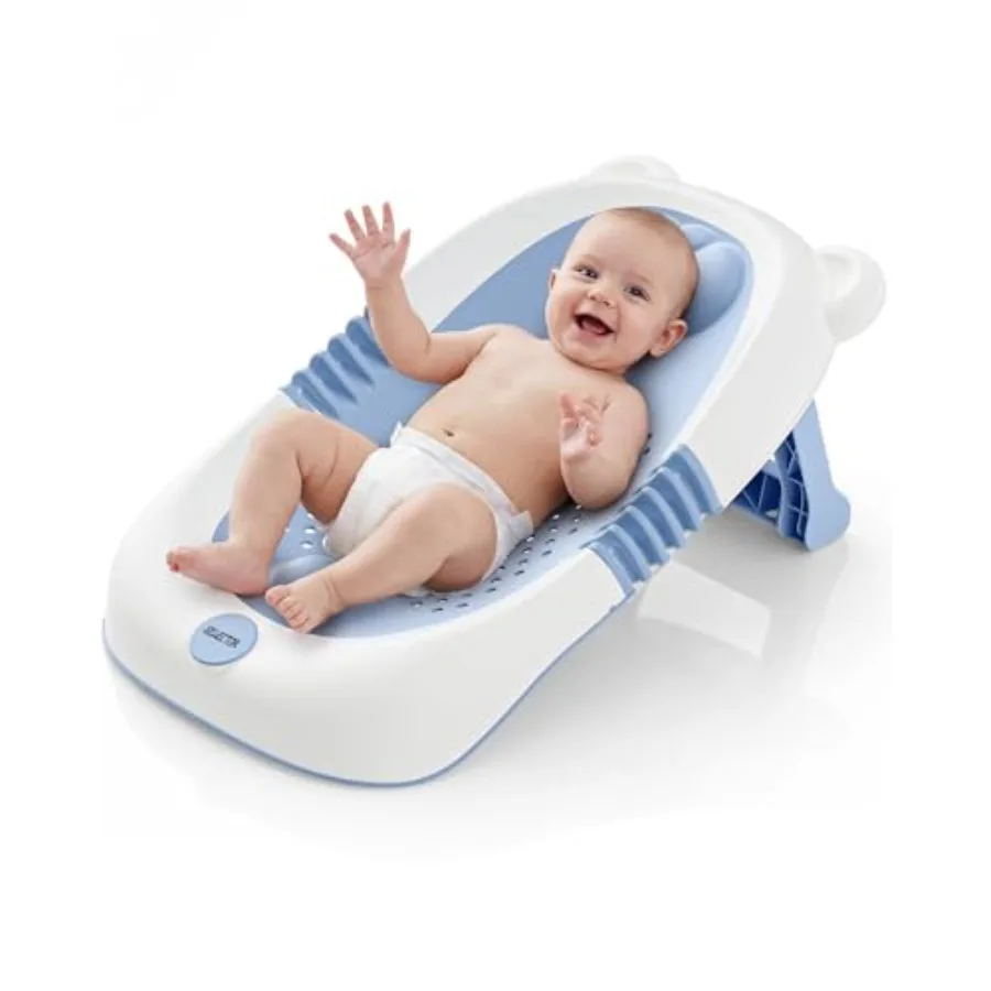 Foldable Baby Bath Support with Non Slip Cushion