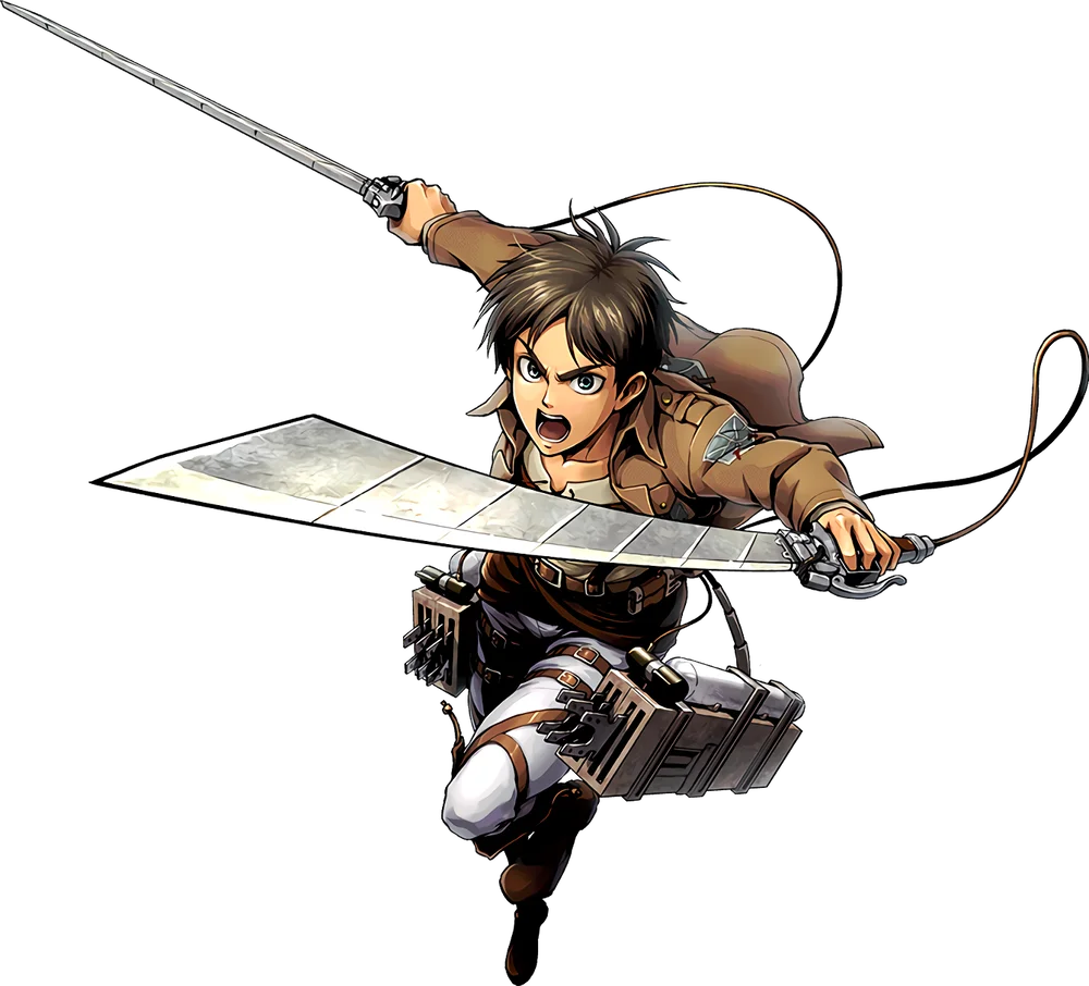 

Eren Yeager V4 Attack on Titan Weatherproof Anime Sticker Car Decal 3",6",8" 3 sizes for choice.