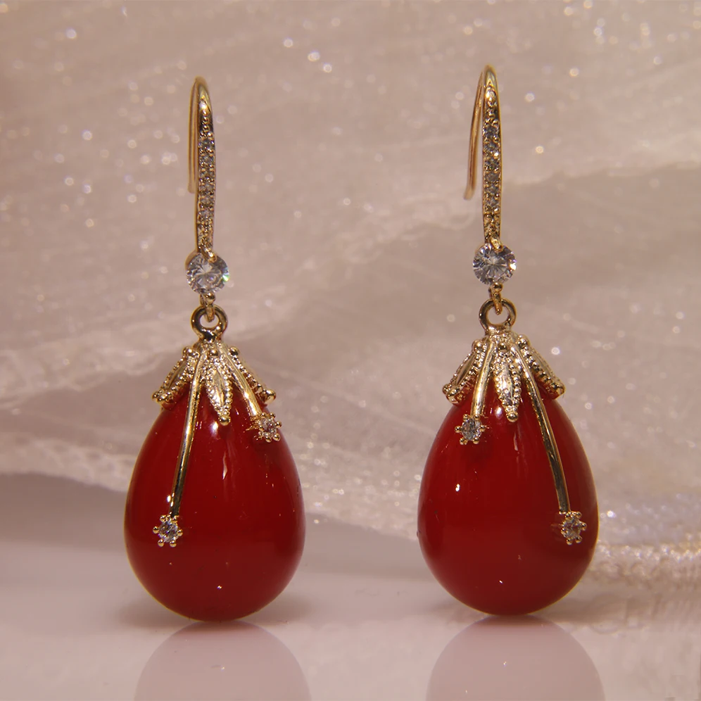 MEIDYEAR new pearl pendant earrings women luxury atmospheric jewelry party birthday dinner