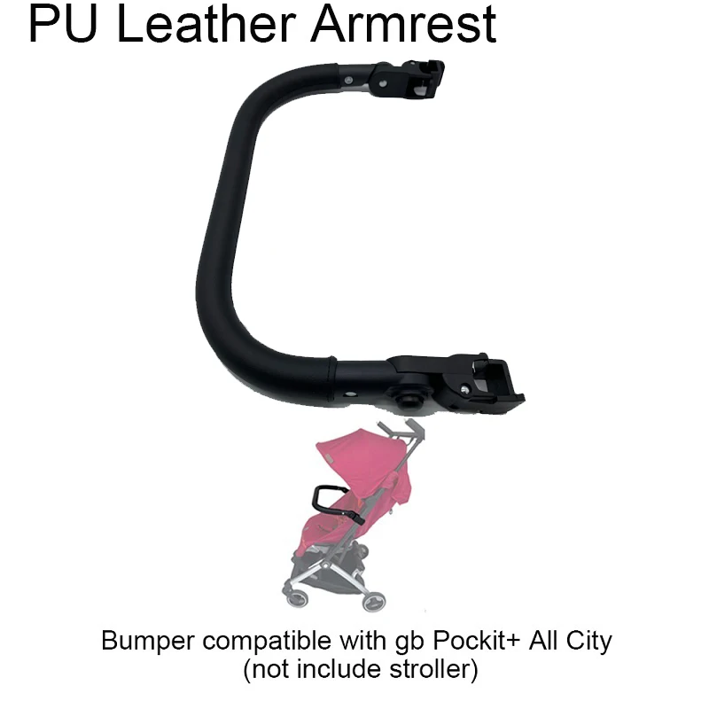  AICTIMO Baby Stroller Bumper Bar Compatible with gb Pockit  Air, gb Pockit+ All Terrain and gb Pockit+ All City Stroller, Stroller  Accessories Leather Armrest (Bumper for gb Pockit+ All Terrain) 