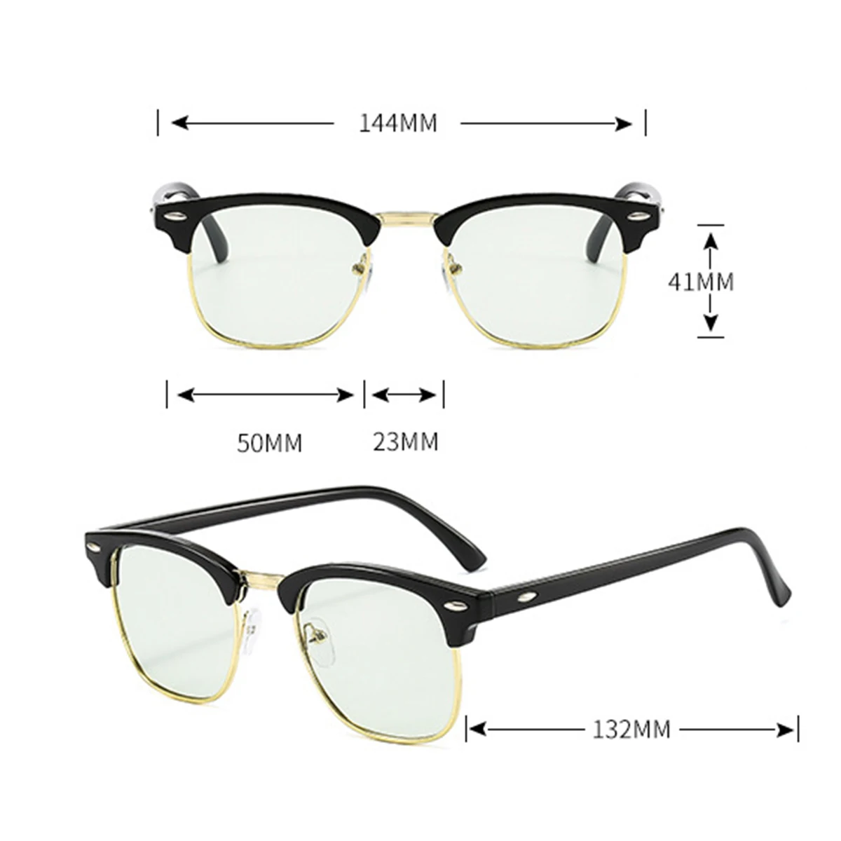 Photochromic Sunglasses Stainless Steel Frame