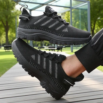 حذاء رجالي ماركة فاخرة أحذية رياضية كاجوال حذاء الصيف امرأة احذية الجري شبكة محبوكة تنفس موضة أحذية رياضية غير رسمية 2025 6
