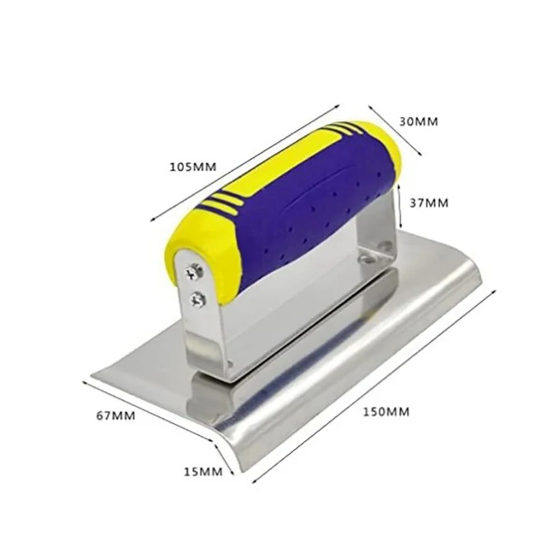 ملعقة معجون احترافية ممتازة من الفولاذ المقاوم للصدأ - أداة تجصيص وطلاء جدران جافة واحدة مع أكمام واقية