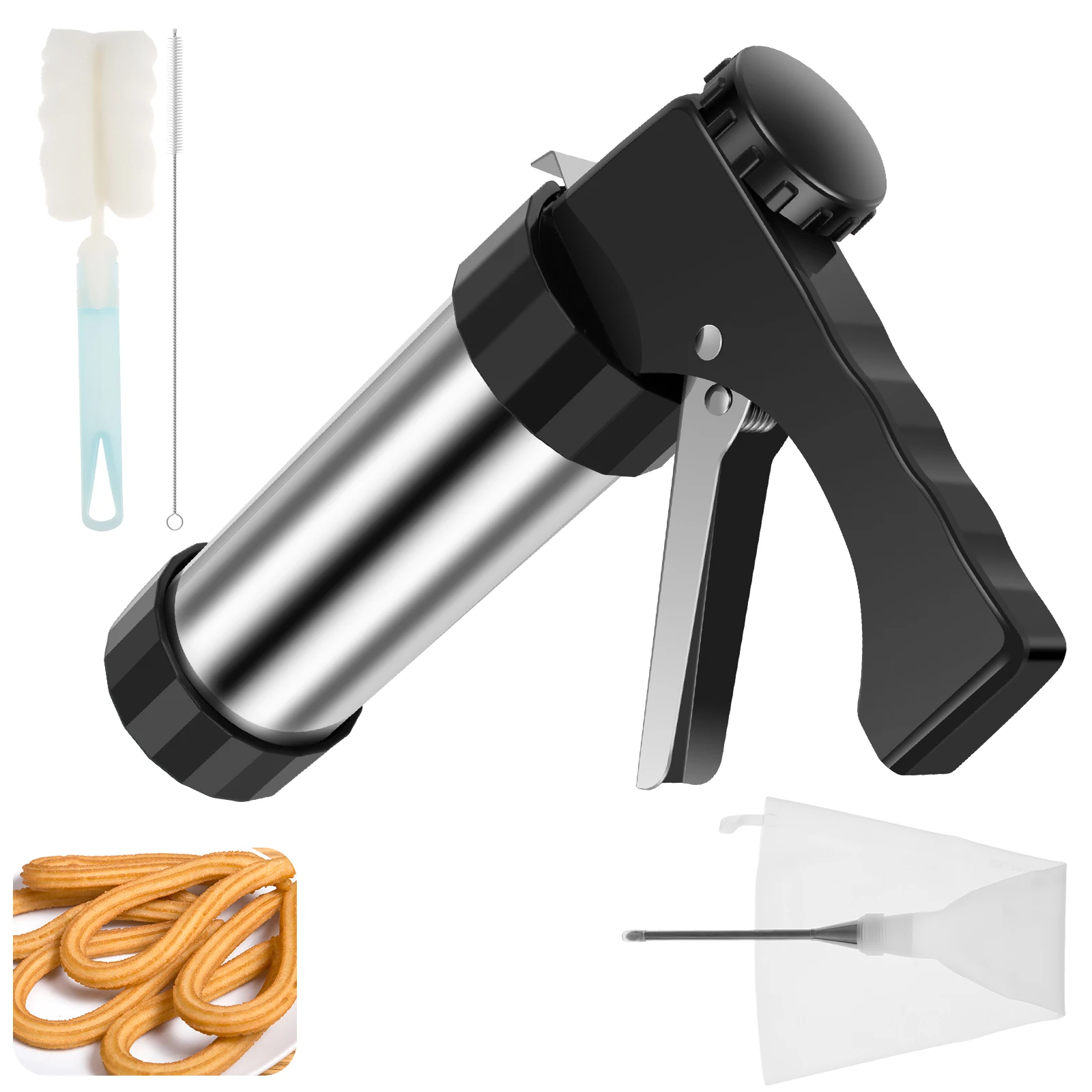 Home Churrera Churro Maker Machine Stainless Steel Churro Maker Kit Lightweight Hollow Tool for Making