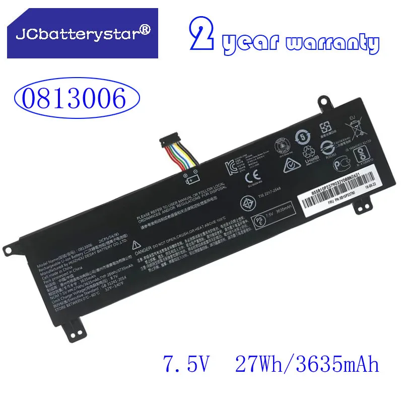 

0813006 5B10P18554 5B10P23790 5B10P23836 Battery For Lenovo IdeaPad 120S 11IAP-81A4 14IAP-81A5 130S S130 11IGM 81KT 14IGM 81KU