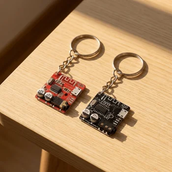 Portachiavi in vero circuito stampato PCB, robusto, personalizzato, componente elettronico, stile cyberpunk meccanico