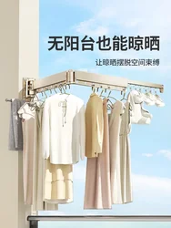 Huafeng-Sèche-linge pliable et invisible, balcon T1, télescopique, couette