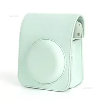 For Instax Mini 12 Camera Case PU Leather Soft Protective Case Trave Bag for Fujifilm Film Camera Bag with Shoulder Strap 5