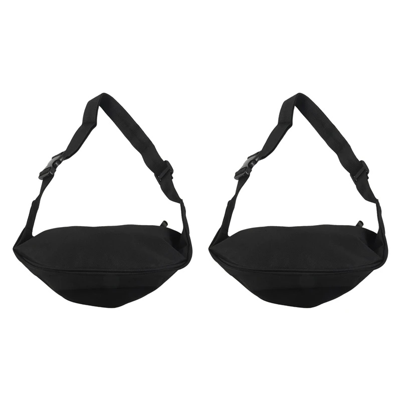 

ASDS-2X Bag Fanny Pack Hip Waist Festival Money Pouch Belt Wallet Sport Holiday Kids Black