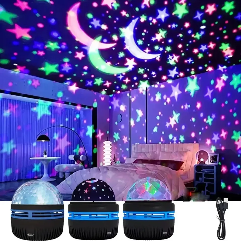 Ocean Wave Projector with Multi Color Patterns USB Powered For Bedroom Home Theater, Ceiling, Room Decor
