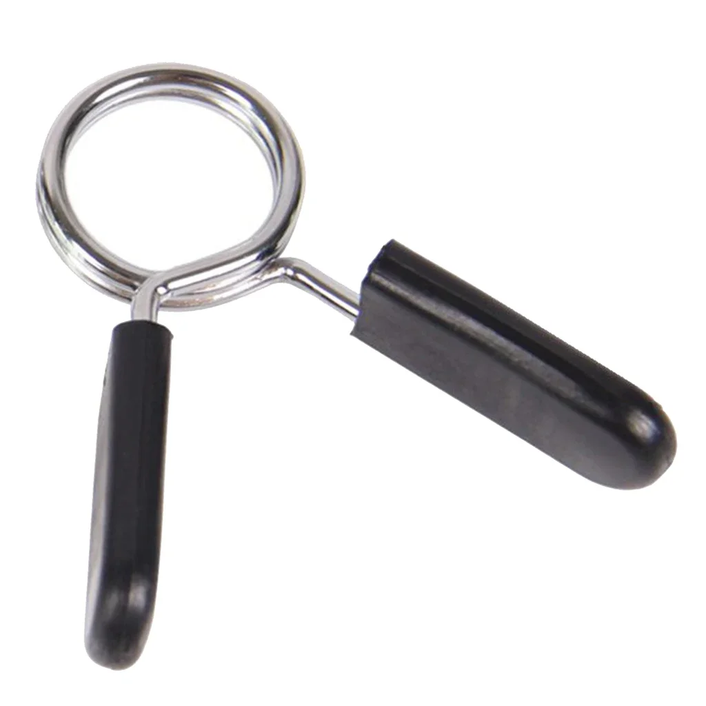 1pc 25/28/30mm Dumbbell Lock Weight Lifting Bar Spring Clamp Gym Fitness Steel Barbell Collar Clips Adjuster barbell clamps gym accessories