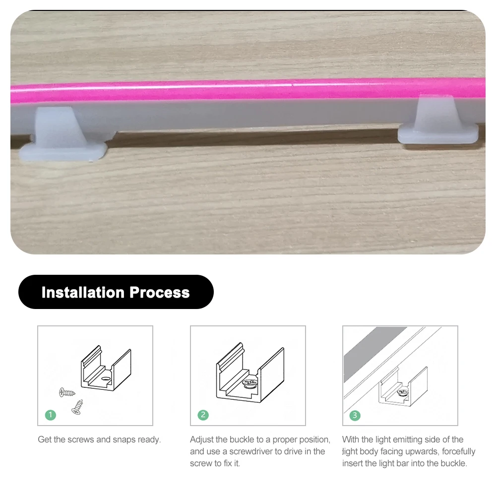 Led Connector Fix Clips Plastic Accessories Mounting Fixing on Wall For 6MM 8MM 10MM 12MM RGB 5050 Neon Strip Light 5pcs-100pcs