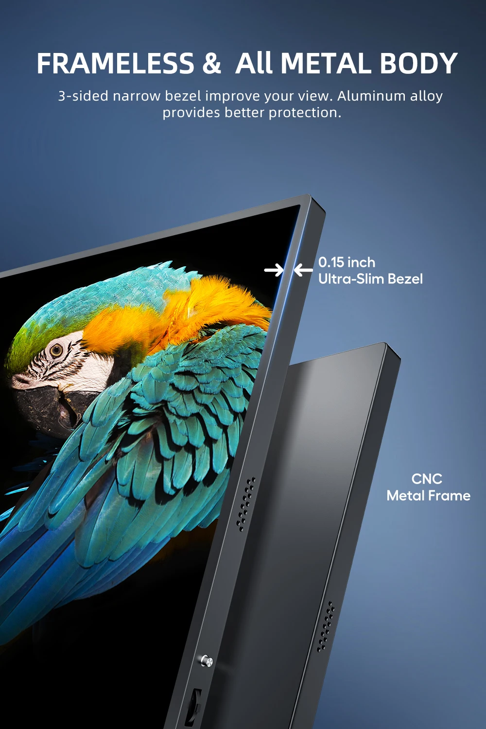 UPERFECT 18.5 ġ 100Hz ޴ Ʈ  1080P IPS HDR  ÷ USB-C Mac PC Xbox PS4/5  HDMI   ° ȭ