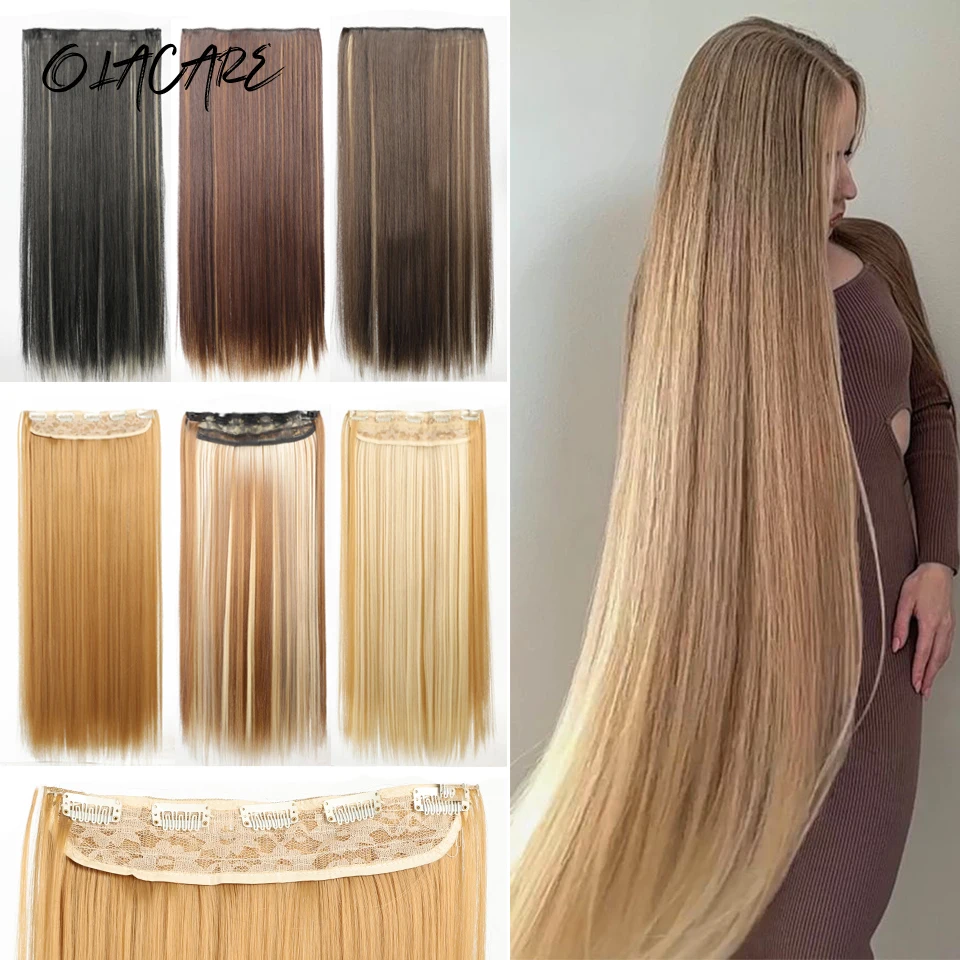 Synthetic Straight Hair Extensions for Women