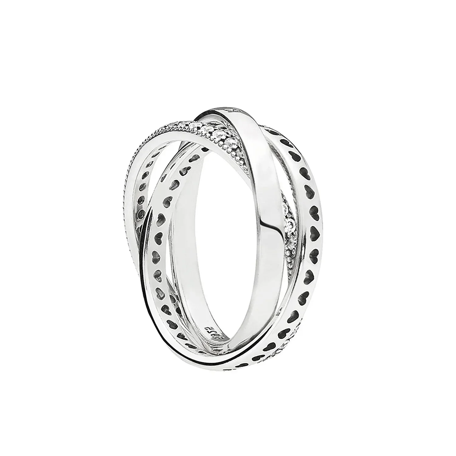 High-Quality Original 100% 925 Sterling Silver pretty Classic Sparkling Ring Personality Jewelry DIY Party Gift Women 5
