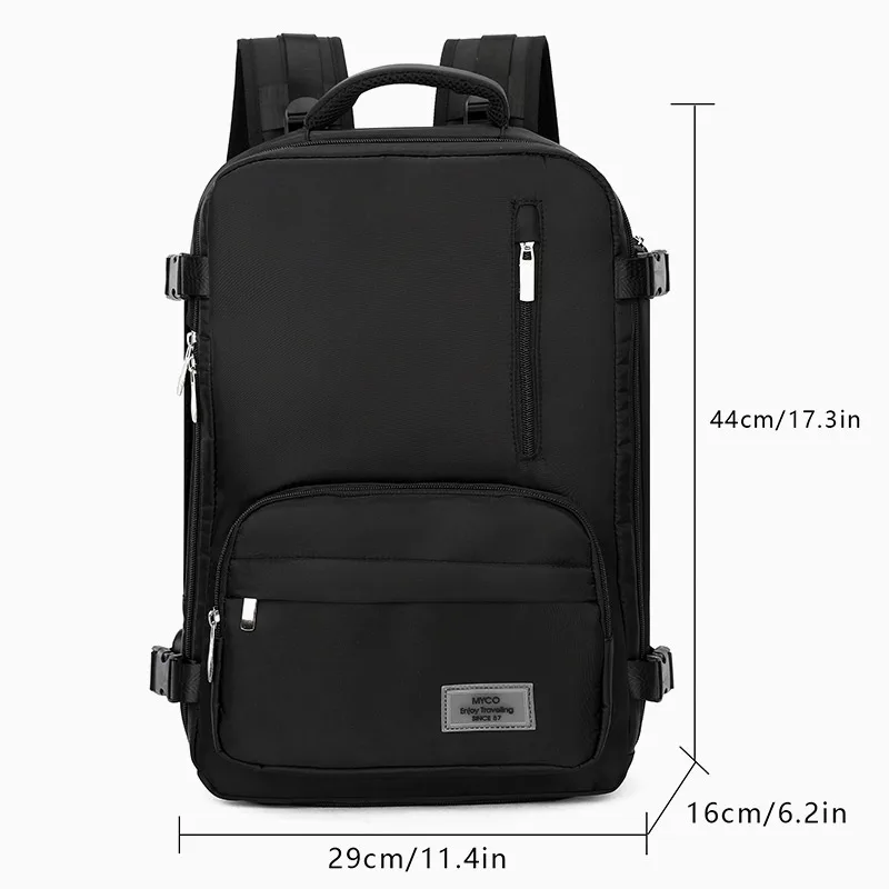 Backpack Men's High-End Business Trip Large Capacity 2024 New Student School Bag Work Clothing Computer Backpack