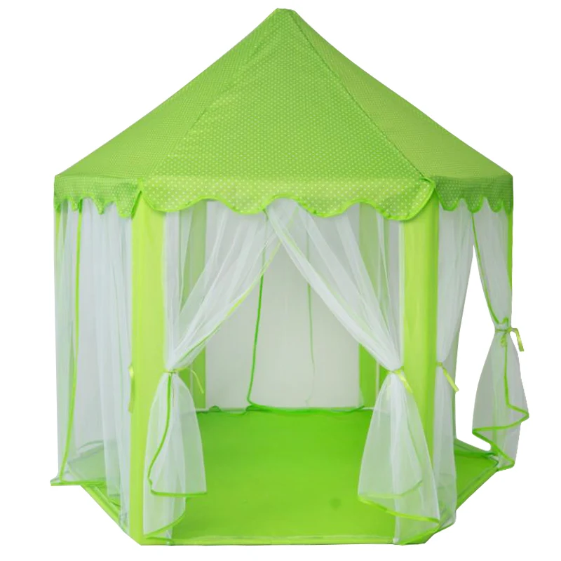 Baby Tent Portable Girls Castle Play House Light Mat Kids Outdoor Gifts Prince Princess Baby Toy Tent Folding House Bed Nets 4