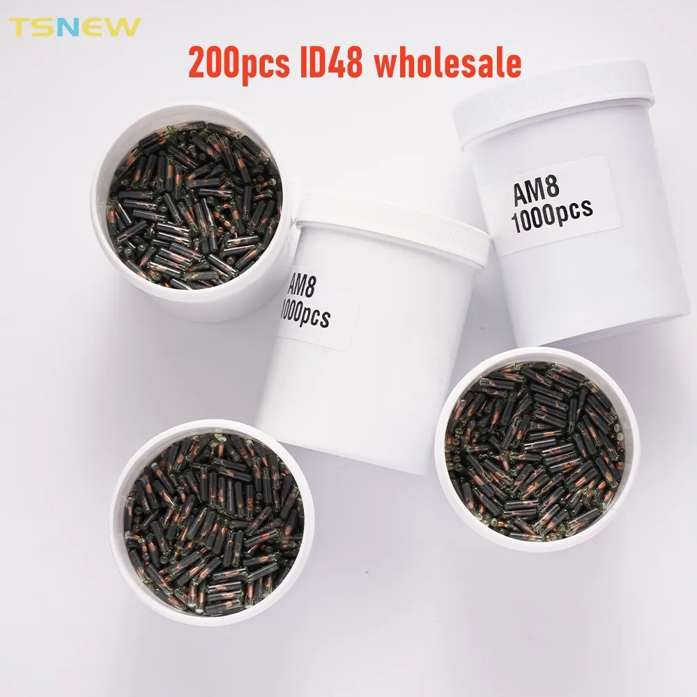 

50pcs 100pcs 200pcs Unlock Auto chip ID48 48 transponder chip TP08 Glass chip for VW/Skoda/Seat/Audi/Honda key