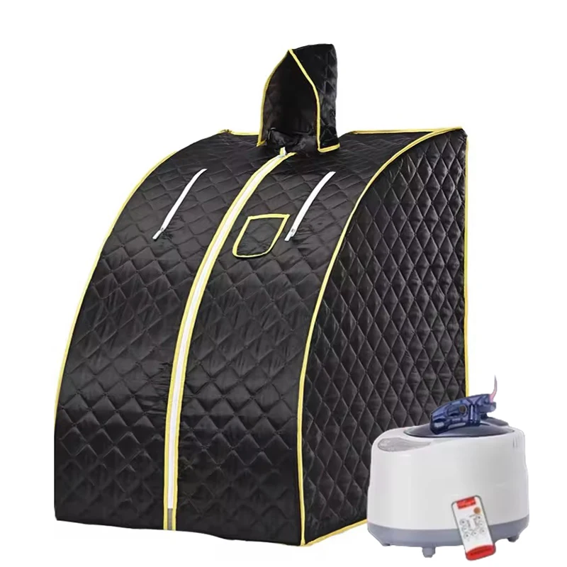 เครื่องรมควันไอน้ำแบบพกพาสำหรับห้องอบไอน้ำส่วนตัวพร้อมรีโมทคอนโทรล 1