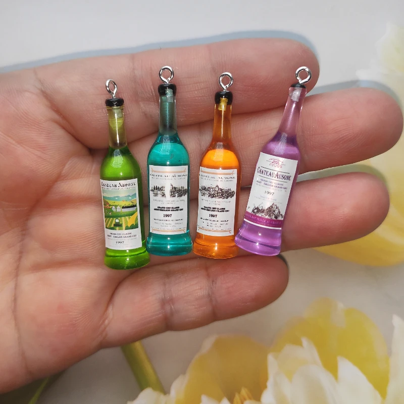 Mini Bouteille De Bière Alcool En Résine, Pendentif, Accessoire