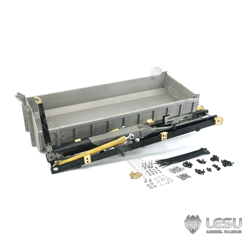 LESU 1/14 металлическая гидравлическая система стержень ведро для Tamiyaya 8X8 RC самосвал грузовик с дистанционным управлением крючок подъемник