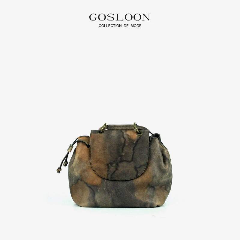 

GOSLOON-Original hand-painted new women's bag craft-level fashion luxury handbag brand designer messenger shoulder bag (limited)