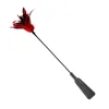 Feather Pu Leather Paddles,,Whip Spanking Flogger Role Play Horse Riding for Horse Training Crop Equestrian bat 3