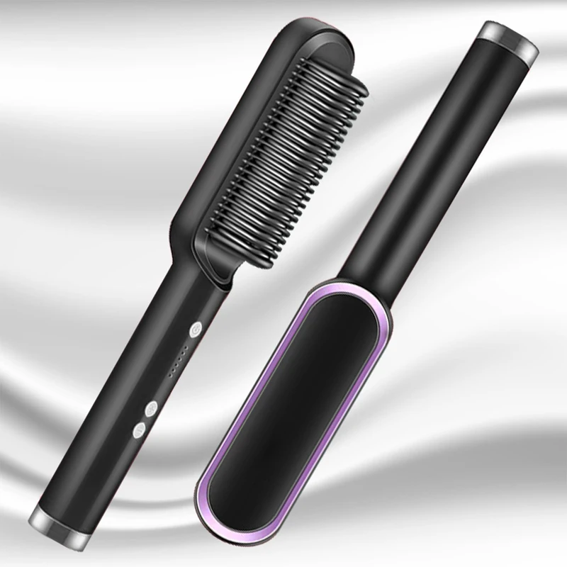 Hair Dryer Comb Curling Irons Beauty Products Hair Brushes Fast Heating Hair Straightener Comb 3