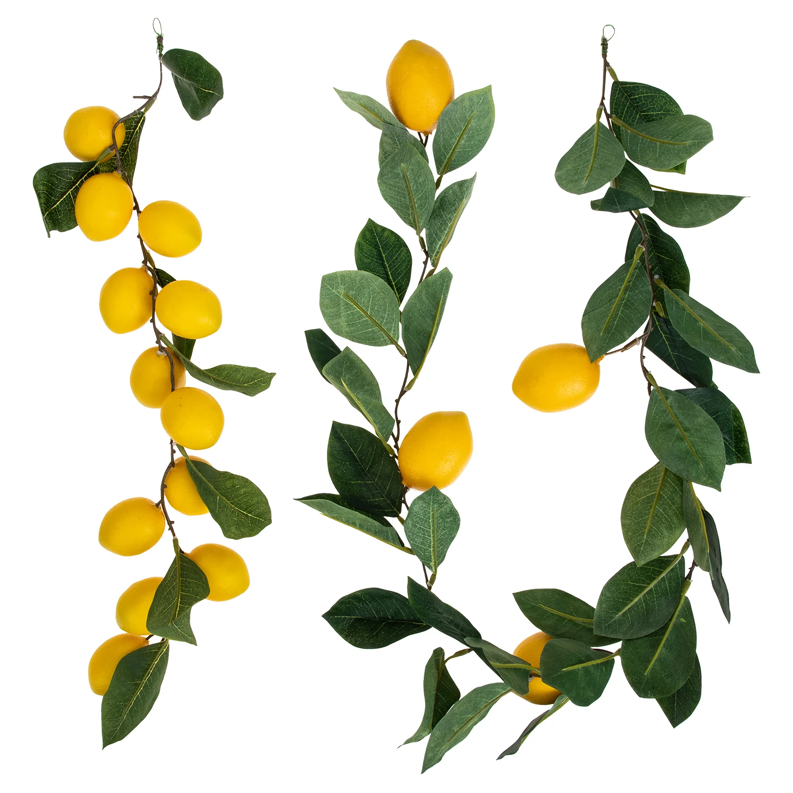 Garland Lemon Fruit Artificial Fake Greenery Spring Vine Summer Leaf