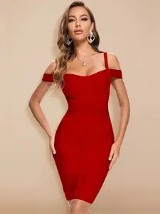 Grace Karin-vestido De Tubo De Manga Larga Para Mujer, Vestido Sexy  Ajustado Con Cuello En V, Falda De Tubo Para Club Nocturno - Vestidos -  AliExpress