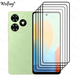 Premium Tempered Glass Full Cover Screen Protector for Tecno Spark Go 2024 (4PCS Tempered Glass)