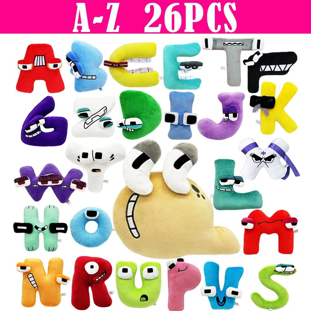 A set 26PCS Alphabet Lore But are Plush Toy Stuffed Animal Plushie Doll  Toys Gift for Kids Children Christmas Gift Toy 26 Letter - AliExpress