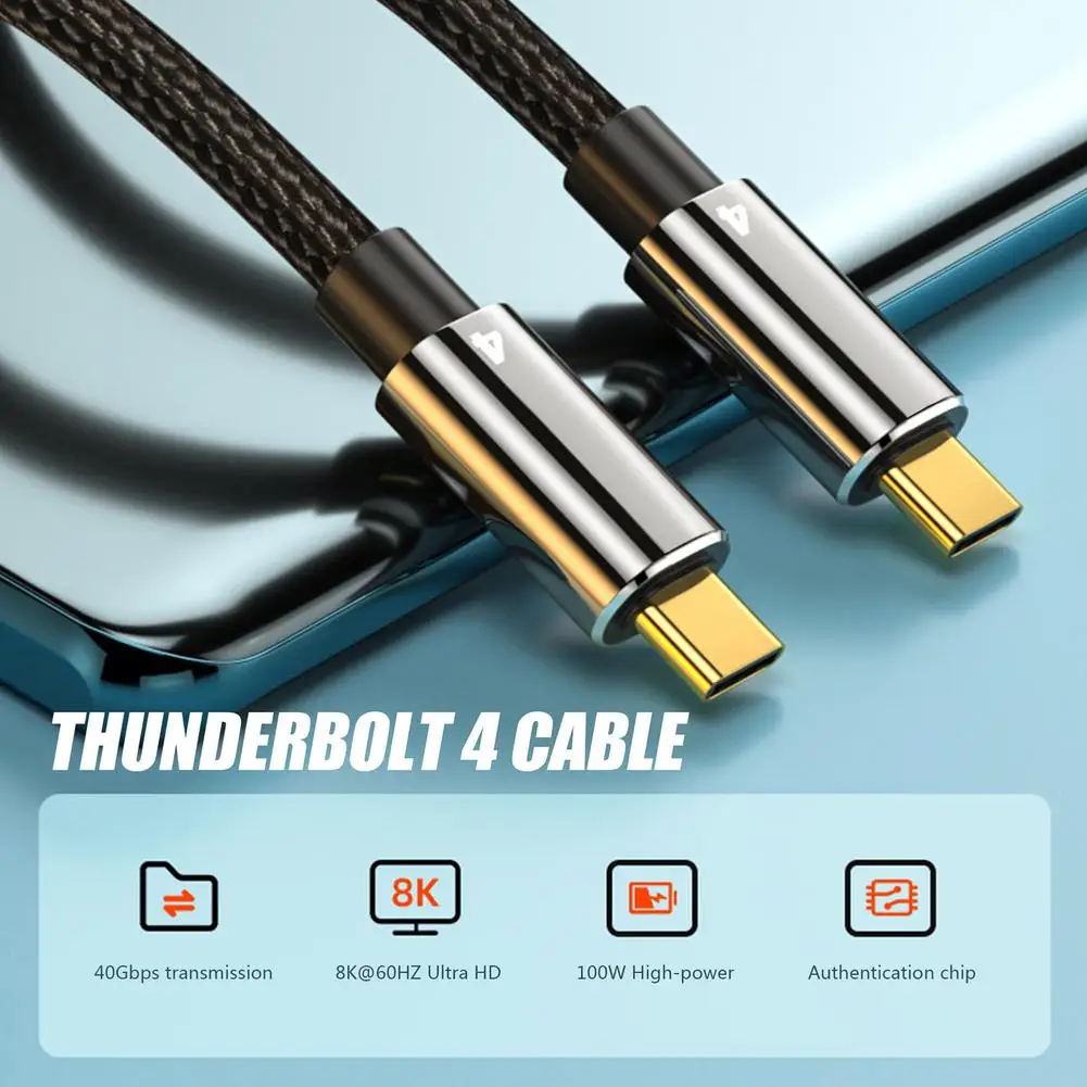 ƺ Ʈ 4  CŸ  , 40gbps USB C ̺, PD 100W, 5a, 20v, 8k Hd, USB C  , Ʈ 4 ̺