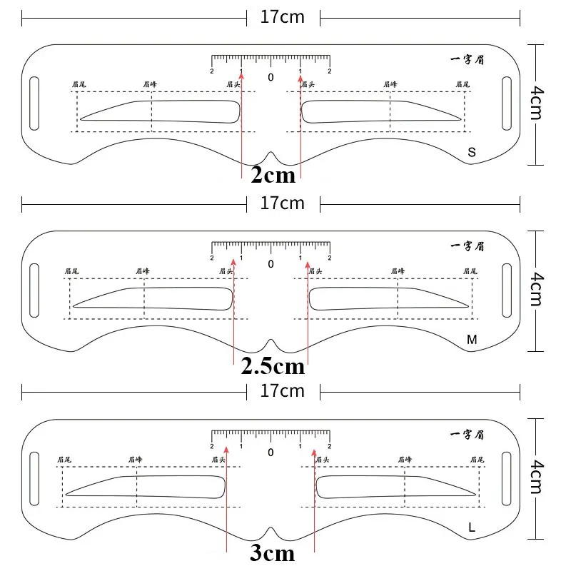 6 Stil/Set multifunktion ale Augenbrauen schablonen set praktische praktische Augenbrauen schablone Brauen zeichnung anleitung Brauen styling form